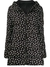 DOLCE & GABBANA POLKA DOT PRINT PADDED COAT