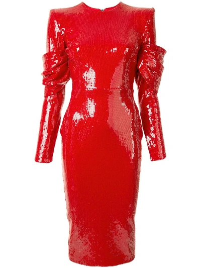 Alex Perry Declan Dress In Red