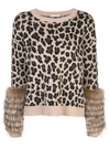 ALICE AND OLIVIA SHEILA LEOPARD PRINT JUMPER