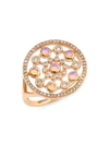 ASTLEY CLARKE 14K Rose Gold, Diamond & Opal Large Ring
