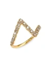 ASTLEY CLARKE WOMEN'S 14K YELLOW GOLD & DIAMOND PAVÉ ZIGZAG RING,0400011614812