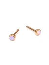 ASTLEY CLARKE 14K Rose Gold & Rose Opal Mini Stud Earrings