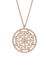 ASTLEY CLARKE 14K Rose Gold, Diamond & Opal Large Pendant Necklace