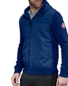 CANADA GOOSE MEN'S WINDBRIDGE WOOL & NYLON HOODIE JACKET,PROD219580083