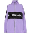 BALENCIAGA LOGO COTTON JACKET,P00418249