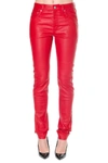 SAINT LAURENT SAINT LAURENT SLIM FIT LEATHER PANTS