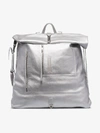 RICK OWENS RICK OWENS SILVER OVERSIZED LEATHER DUFFLE BACKPACK,RR19F442514191225
