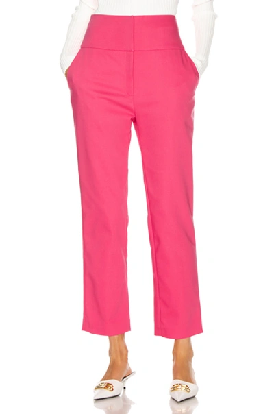 Grlfrnd Cameron Trousers In Bright Pink