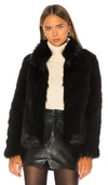 UNREAL FUR UNREAL FAUX FUR DELISH JACKET,UNRE-WO49