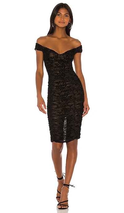 Majorelle Tabitha Midi Dress In Black