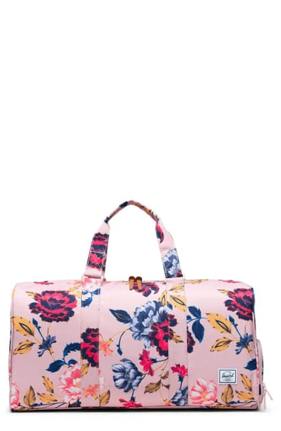 Herschel Supply Co Novel Duffle Bag - Pink In Winter Flora