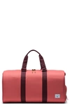 Herschel Supply Co Novel Duffle Bag - Red In Mineral Red/ Plum