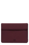 Herschel Supply Co Spokane 13-inch Macbook Canvas Sleeve - Purple In Plum
