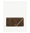 DUNE BRIAR TIGER-PRINT CLUTCH BAG