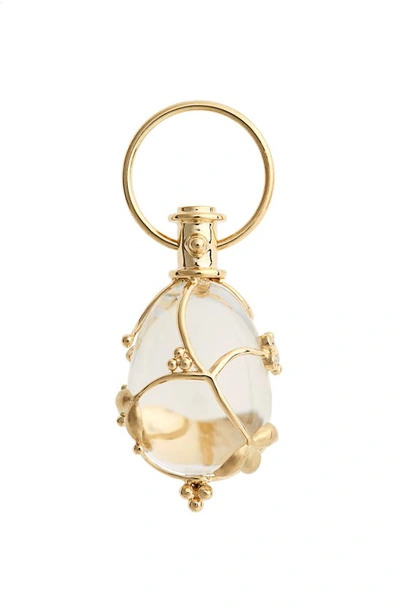 Temple St Clair Crystal And Diamond Vine Pendant Set In 18k Yellow Gold In Yellow Gold/ Crystal