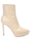 GIANVITO ROSSI Platform Leather Ankle Boots
