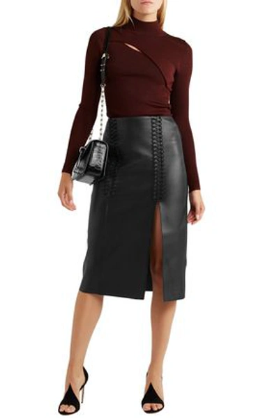 Dion lee outlet leather midi skirt