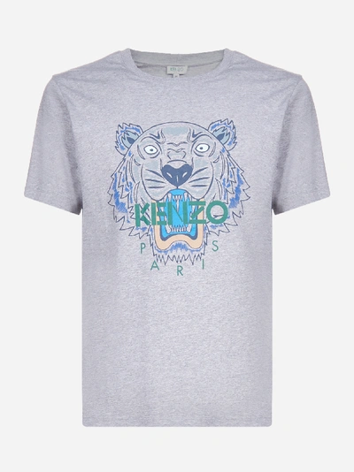 Kenzo T-shirt In Cotone Con Logo-tigre
