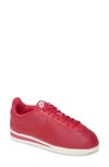 Nike Women's Classic Cortez Leather Casual Sneakers From Finish Line In Wild Cherry/ Red/ White