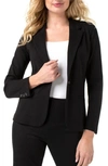 Liverpool Fitted Knit Blazer In Black