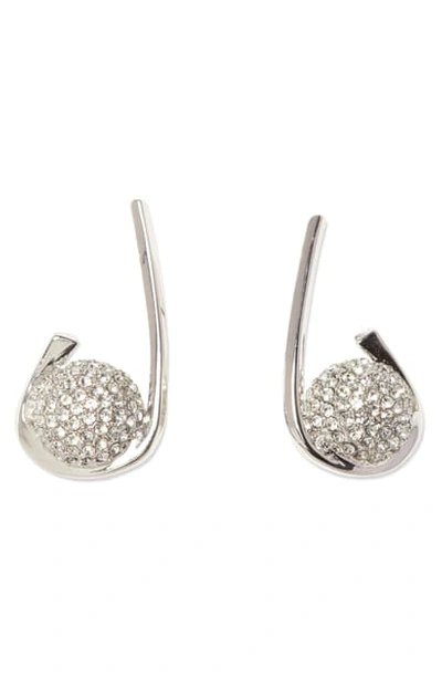 Vince Camuto Fireball Loop Earrings In Silver
