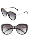 JIMMY CHOO PHEBE 56MM SPECIAL FIT BUTTERFLY SUNGLASSES,PHEBEFS