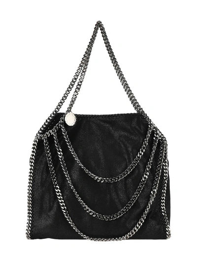 Stella Mccartney Falabella Chain Details Tote Bag In Black