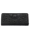 TORY BURCH QUILTED EMBOSSED LOGO CONTINENTAL WALLET,11099532