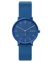 SKAGEN AAREN KULOR ALUMINUM SILICONE STRAP WATCH 36MM