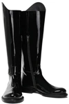 ANN DEMEULEMEESTER ANN DEMEULEMEESTER WOMAN PATENT-LEATHER KNEE BOOTS BLACK,3074457345620761995