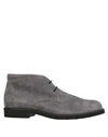 TOD'S TOD'S MAN ANKLE BOOTS GREY SIZE 12 SOFT LEATHER,11760577GU 14