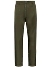 PRADA STRAIGHT LEG ZIP-FRONT TROUSERS