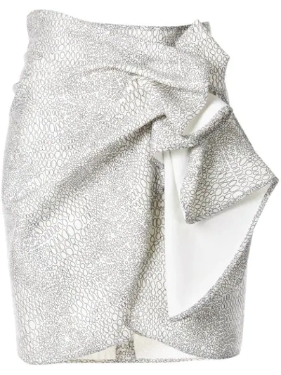 Acler Bronte Twist-effect Short Skirt In White