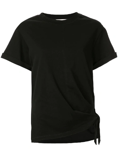 3.1 Phillip Lim / フィリップ リム T-shirt Mit Knotendetail In Ba001 Black