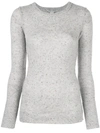 AUTUMN CASHMERE SPECKLED INSIDE-OUT JUMPER