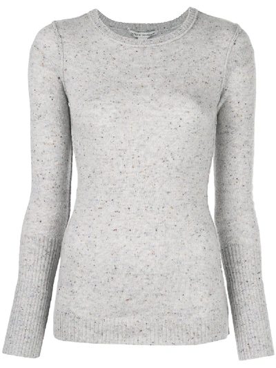 Autumn Cashmere Speckled Inside-out Jumper In Grey