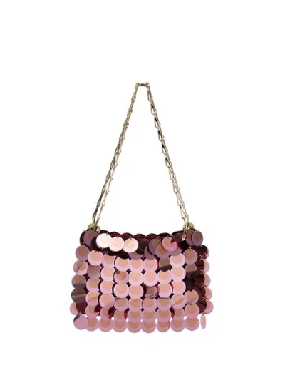Rabanne Sparkle 1969 Sequinned Shoulder Bag In Pink
