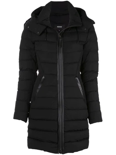 Mackage Women Black Stretch Nylon Farren Down Jacket