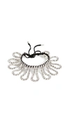 AREA CRYSTAL LOOP FRINGE CHOKER