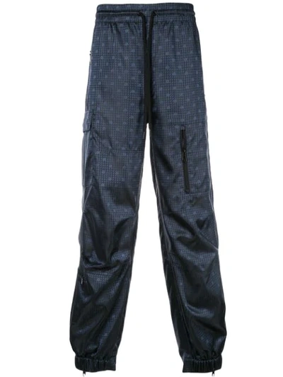 Alexander Wang Monogram Track Trousers In Blue