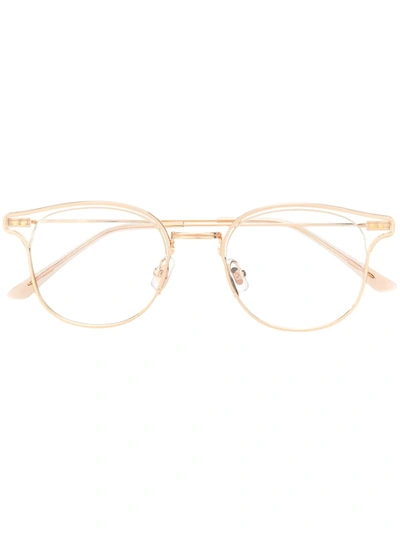 Gentle Monster Alio C1 Round-frame Glasses In Gold