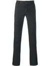 Incotex Slim Fit Trousers In Grey Wool In Grey