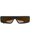 Courrèges Cl 1906 Rectangular-frame Sunglasses In 黑色