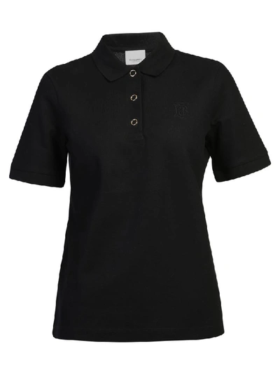 Burberry Branded Polo In Black