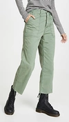 MOTHER THE PATCH POCKET PRIVATE ANKLE FRAY PANTS