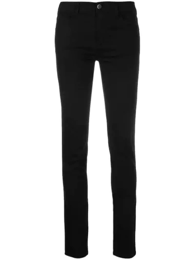 Emporio Armani J64 Denim Skinny Jeans In Black