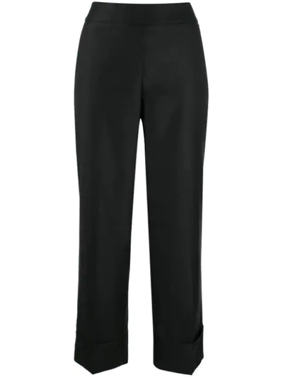 Peserico Tailored Straight-leg Trousers In Black