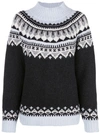 AUTUMN CASHMERE RELAXED-FIT FAIR ISLE KNIT JUMPER