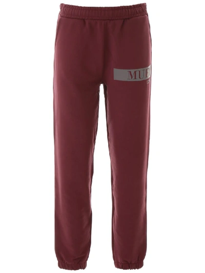 Muf10 Logo Joggers In Red