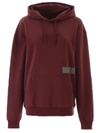 Muf10 Logo Print Hoodie In Fig (red)